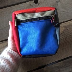 Handmade Upcycled Color Block Hip Pouch Belt Bag